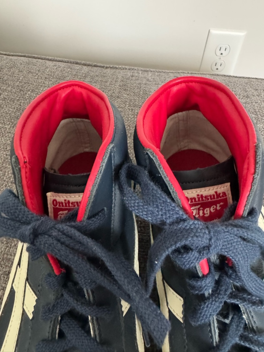 Onitsuka Tiger Mexico Mid Runner — Navy/White/Red, Men’s 11, NWOT - Picture 6 of 9